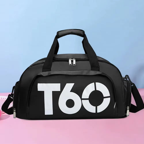 Fitness Bag Oxford Dry Wet Gym Bag Large Capacity Fitness Training Bag Shoe Compartment Wear-Resistant for Men Women